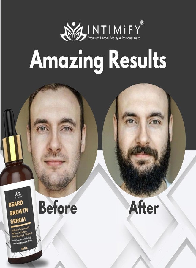 INTIMIFY Beard Growth Oil For Men, Beard Oil For Patchy Beard, Beard Oil For Growing Beard Faster, Mustache Beard Growth Oil 30 ml (Pack of 1) - Image 3